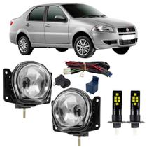 Kit milha fiat siena 2001 a 2012 super branca led Kit milha fiat siena 2001 a 2012 super branca led