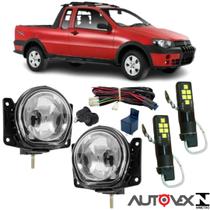 KIT MILHA FIAT STRADA ADVENTURE 2001 a 2008 Super Branca Led