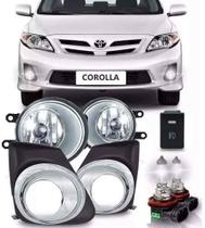 Kit Milha Neblina Aro Cromado Toyota Corolla 2012 2013 2014 Kit Milha Neblina Aro Cromado Toyota Corolla 2012 2013 2014