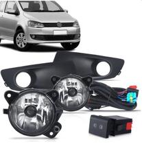 Kit Milha Neblina Moldura Preta Volkswagen Fox 2010 a 2013 Kit Milha Neblina Moldura Preta Volkswagen Fox 2010 a 2013