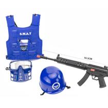 Kit Militar com acessórios Colete Brinquedo Policia Bombeiro Infantil