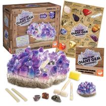 Kit MindWare Dig It Up Giant Gem Discovery O kit Gemstone Dig oferece geologia para crianças com 12 gemas reais polidas escondidas Inclui 1 gema gigante, ferramentas de cinzelamento e pôster de pedras preciosas maiores de 4 anos Kit MindWare Dig It Up Giant Gem Discovery O kit Gemstone Dig oferece geologia para crianças com 12 gemas reais polidas escondidas Inclui 1 gema gigante, ferramentas de cinzelamento e pôster de pedras preciosas maiores de 4 anos