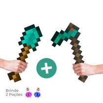 Kit Mine pixel DIAMANTE - Espada, Picareta, Machado, Arco