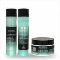 Kit Minerals Terapia - Shampoo Condicionador e Máscara Controle da Oleosidade Turmalina Verde - Left