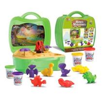 Kit Minha Maletinha Dinossauro Com Massinha De Modelar Diver