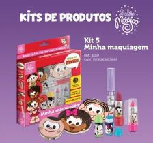 Kit Minha Maquiagem Turma da Mônica Batons Lip Balm Paleta de Sombras Gloss Hipoalergênico