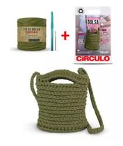 Kit minha primeira bolsa fio de malha premium cor 4 floresta selvagem - círculo Kit minha primeira bolsa fio de malha premium cor 4 floresta selvagem - círculo