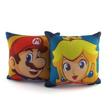 Kit Mini Almofadas Decorativas Super Mario E Princesa Peach