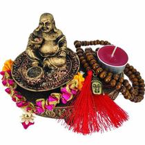 Kit Mini Altar Budinha Chinês 5 Itens