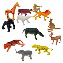 Kit Mini Animais Selvagens Safari Zoo Brinquedo Infantil Kit Mini Animais Selvagens Safari Zoo Brinquedo Infantil