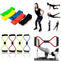 kit Mini Band 5 Tensões fortalecimento Pernas Elástico Extensor kit Mini Band 5 Tensões fortalecimento Pernas Elástico Extensor