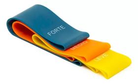 Kit Mini Band Acte T71 3 Faixas - Azul/laranja/amarelo Kit Mini Band Acte T71 3 Faixas - Azul/laranja/amarelo
