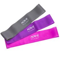 Kit Mini Band Exercício Alongamento Rosa Kit Mini Band Exercício Alongamento Rosa