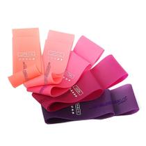 Kit Mini Band Faixa Elástica Gold Sports Female - 5 tensões