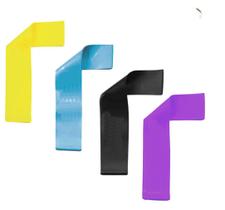 Kit Mini Band Faixas Elásticas Circulares Com 4 Níveis