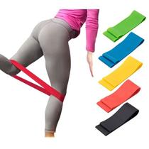 Kit Mini Bandas para Exercícios de Pilates Yoga e Fisioterapia Elásticos de Resistência Variada
