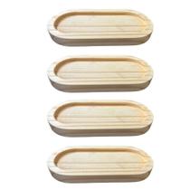 Kit Mini Bandeja De Madeira Pinus 16x8 Multiuso Pires Café Xicaras Petisco Organizar Decoração Kit Mini Bandeja De Madeira Pinus 16x8 Multiuso Pires Café Xicaras Petisco Organizar Decoração