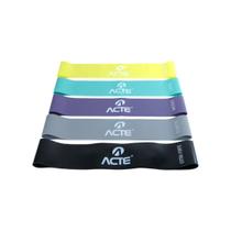 Kit mini bands 5 intensidades acte sports t315 multicolor