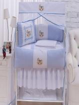 Kit Mini Berço 10pçs Duas Lateral 100% Algodão Menino Menina