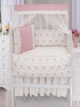 Kit Mini Berço 10pçs Menino 100% Algodão Duas Lateral Menina