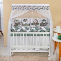 Kit Mini Berço 13 peças Enxoval Bebê Menino Aviador