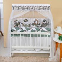 Kit Mini Berço 13 Peças Enxoval Completo Bebê Menino Aviador