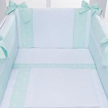 Kit Mini Berço 7 Peças Coroa Verde