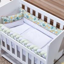 Kit Mini Berço Light 09 Peças Safari Verde