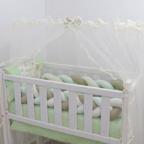 Kit Mini Berço Safari Verde 7 Peças