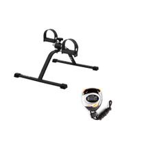 Kit Mini Bike Bicicleta Ergométrica Para Braços e Pernas + Cronômetro Profissional Vollo