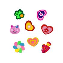 Kit Mini Borracha Escolar Cis Fantasias Divertidas 4 Unidades