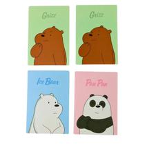 Kit Mini Cadernos Ursos Sem Curso We Bare Bears Miniso Kit Mini Cadernos Ursos Sem Curso We Bare Bears Miniso