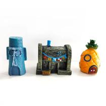 Kit Mini Casa Bob Esponja, Molusco Siri Cascudo