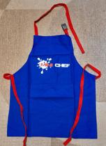 Kit Mini Chef Azul Contém 1 Avental 1 Luva 1 Chapéu - Copa&Cia