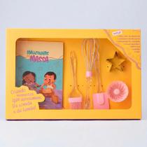 Kit Mini Chef Infantil Mãozinhas na Massa com Livro de Receitas