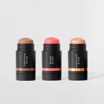 Kit Mini Contorno em Bastão Marrom Médio + Mini Blush em Bastão Rosa Claro + Mini Iluminador em Bastão Océane Edition (3 Produtos)