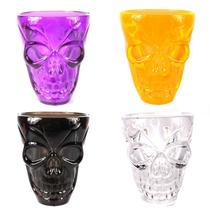 Kit Mini Copos Caveira para Shots - 4 Unidades