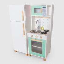Kit Mini Cozinha Infantil com Geladeira - Eita Casa Perfeita