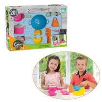 Kit Mini Cozinha Infantil Doce Cozinha - 20 Itens