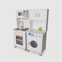 Kit Mini Cozinha Infantil e Máquina de Lavar