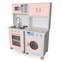 Kit Mini Cozinha Infantil e Máquina de Lavar