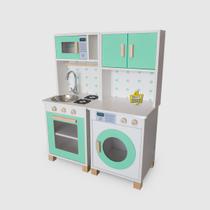 Kit Mini Cozinha Infantil e Máquina de Lavar