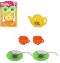 Kit Mini Cozinha Jogo de Chá 8 peças Kit Mini Cozinha Jogo de Chá 8 peças