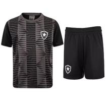 Kit Mini Craque Braziline Botafogo Infantil - Preto/Branco