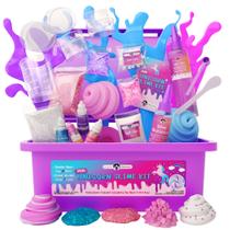 Kit Mini de Slime de Unicórnio Multicolorido Original Stationery DIY Kit Mini de Slime de Unicórnio Multicolorido Original Stationery DIY
