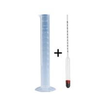 Kit Mini Densímetro + Proveta para cerveja - 100ml