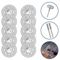 Kit Mini Disco Corte Diamantado Micro Retifica Premium Corta Piso Vidro Porcelanato Madeira Ferro Alta Qualidade Kit Mini Disco Corte Diamantado Micro Retifica Premium Corta Piso Vidro Porcelanato Madeira Ferro Alta Qualidade