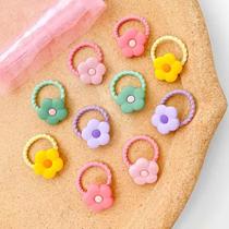 Kit Mini Elásticos de Cabelo Infantil 2cm com 10 unidades