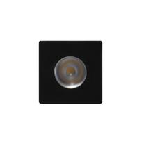 Kit Mini Embutido Para Moveis 1,2w 3000k Preto bivolt Kit Mini Embutido Para Moveis 1,2w 3000k Preto bivolt