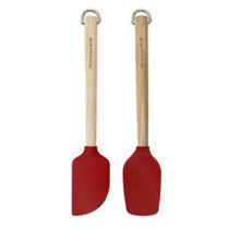 Kit Mini Espátulas 2 Pçs em Bétula Ecológica KitchenAid Kit Mini Espátulas 2 Pçs em Bétula Ecológica KitchenAid